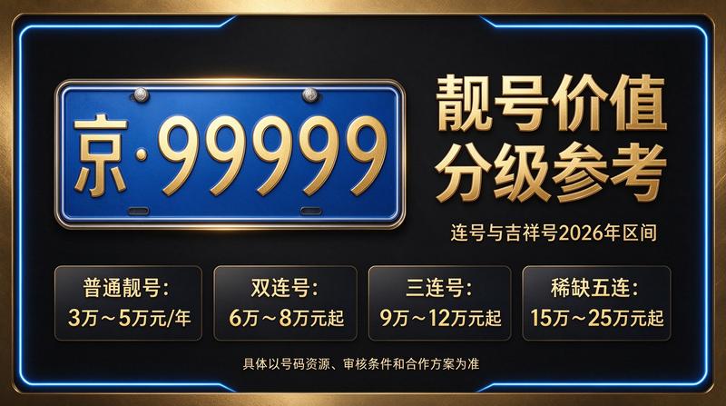 专业京牌租赁业务展示